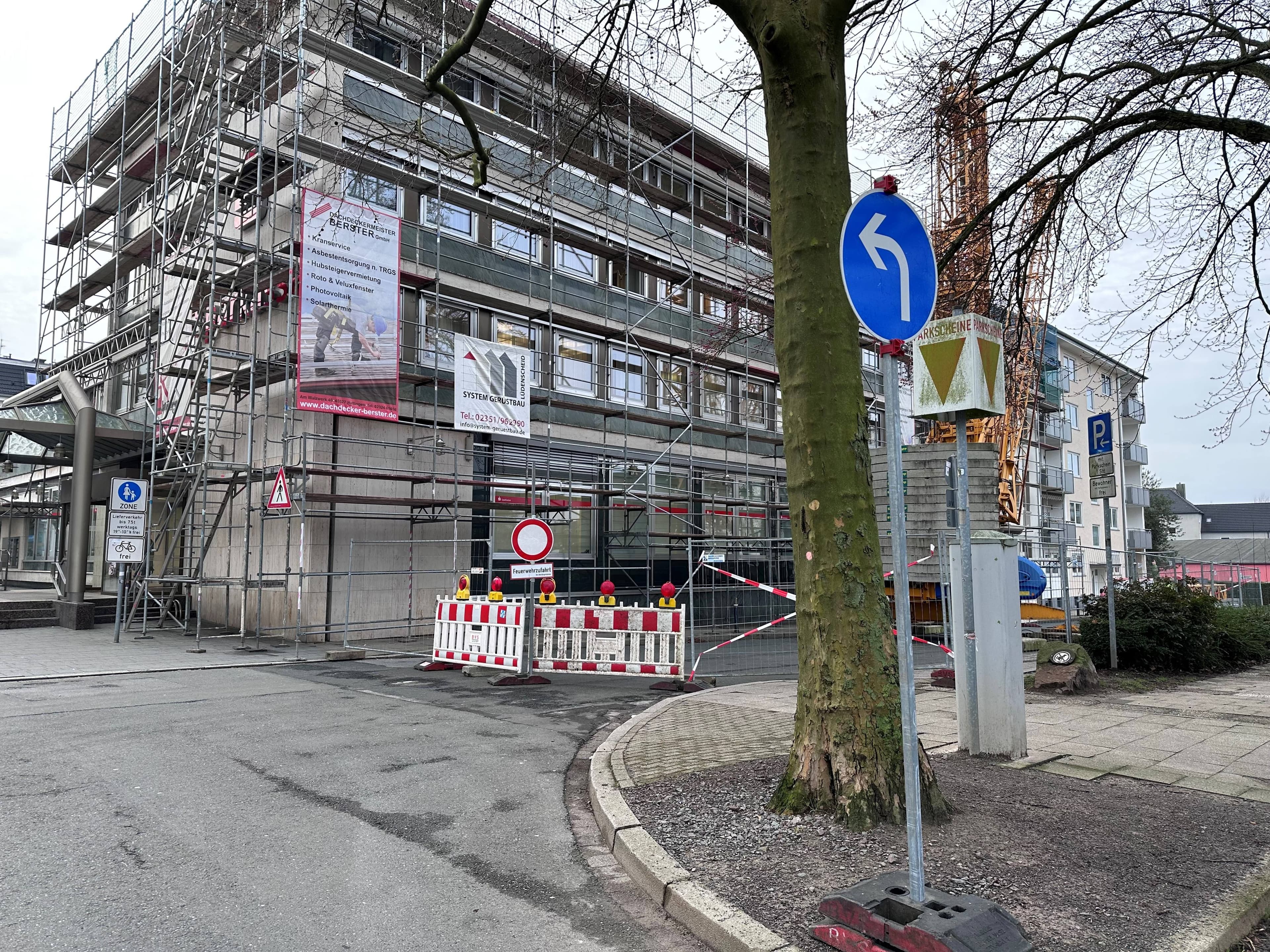 Bauarbeiten am Rathausplatz