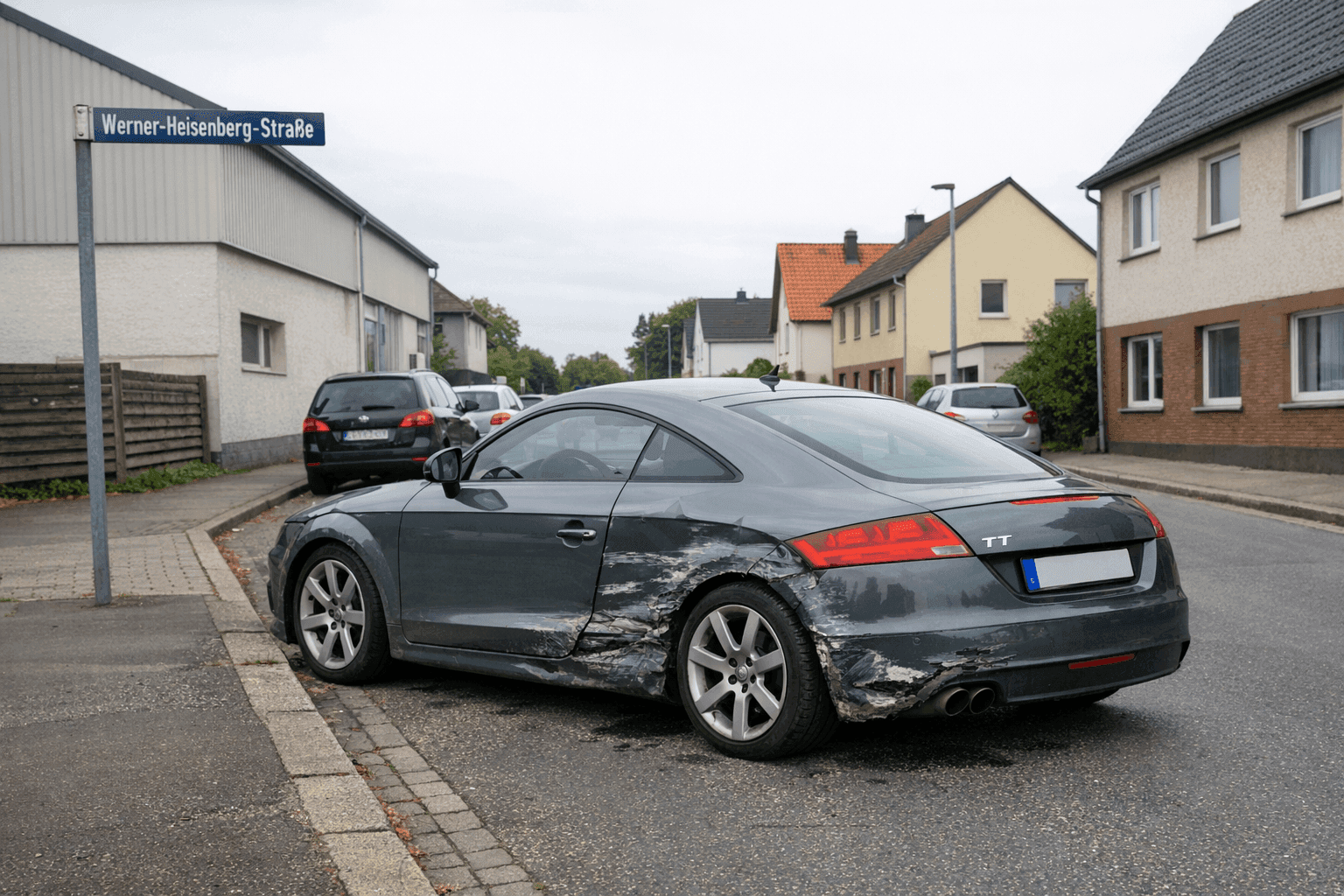 Audi TT in Hamm-Pelkum beschädigt
