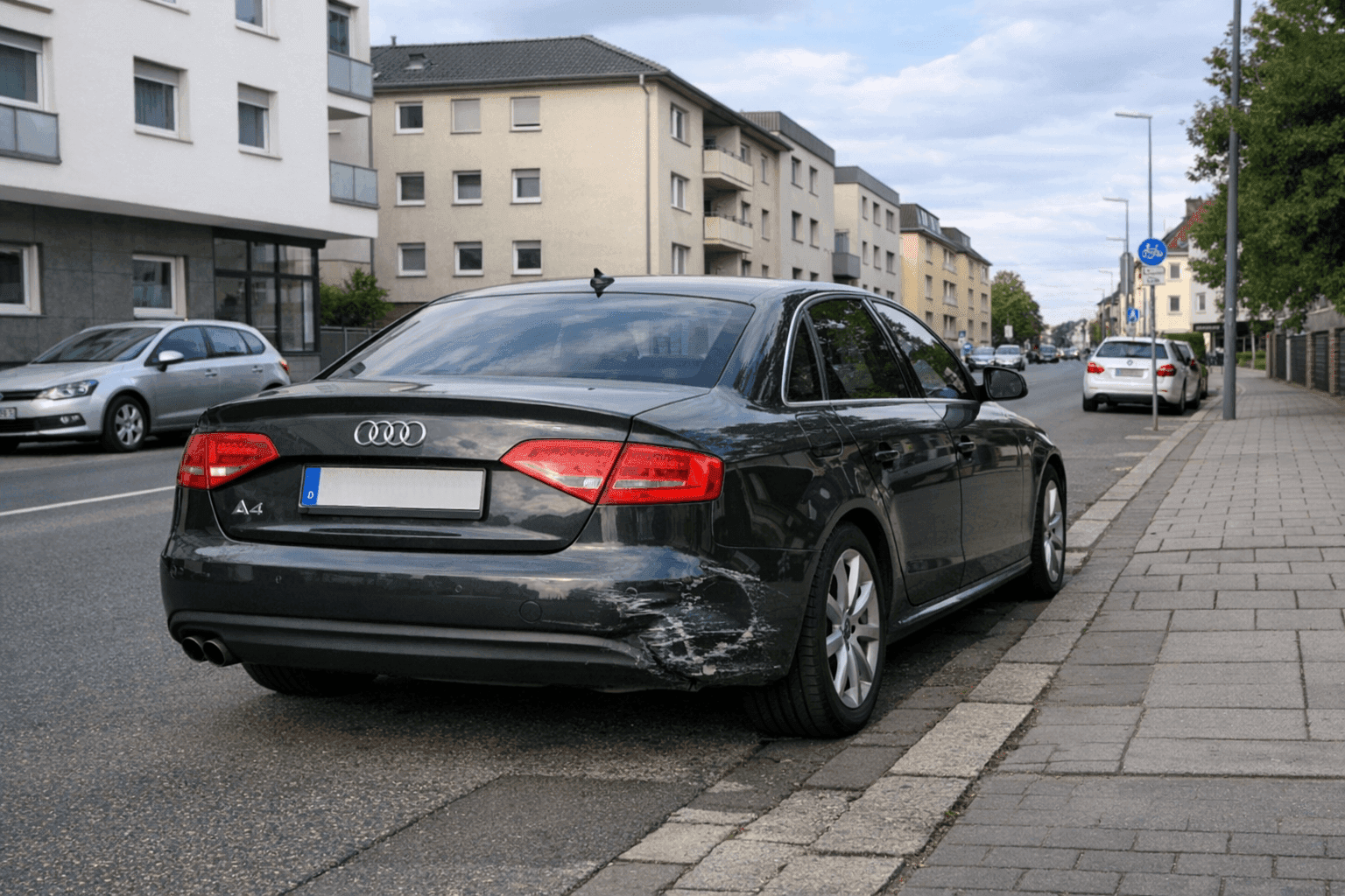 Geparkter Audi in Hamm-Mitte beschädigt