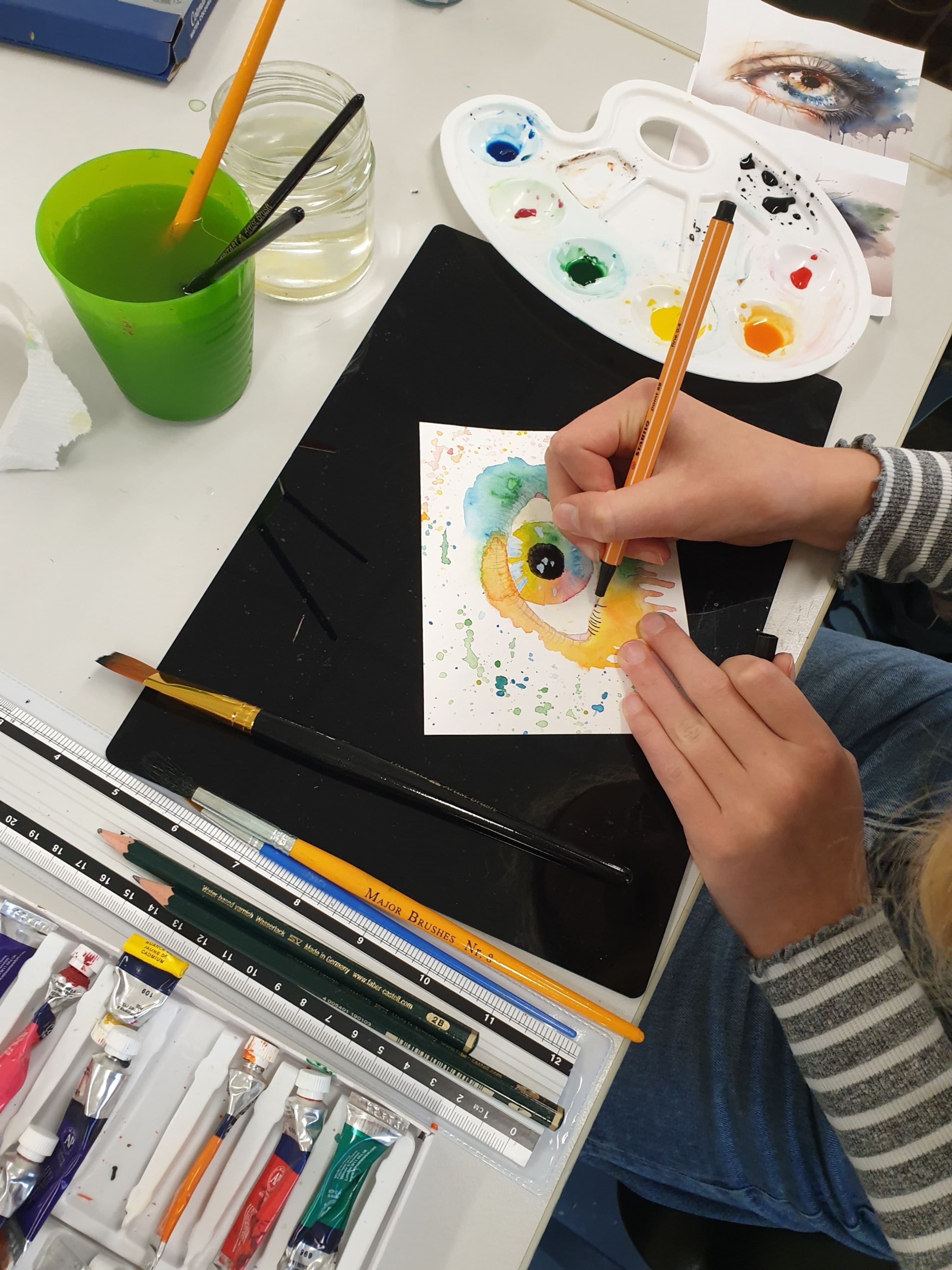 Kunst verbindet: Aquarell-Workshop für alle Generationen