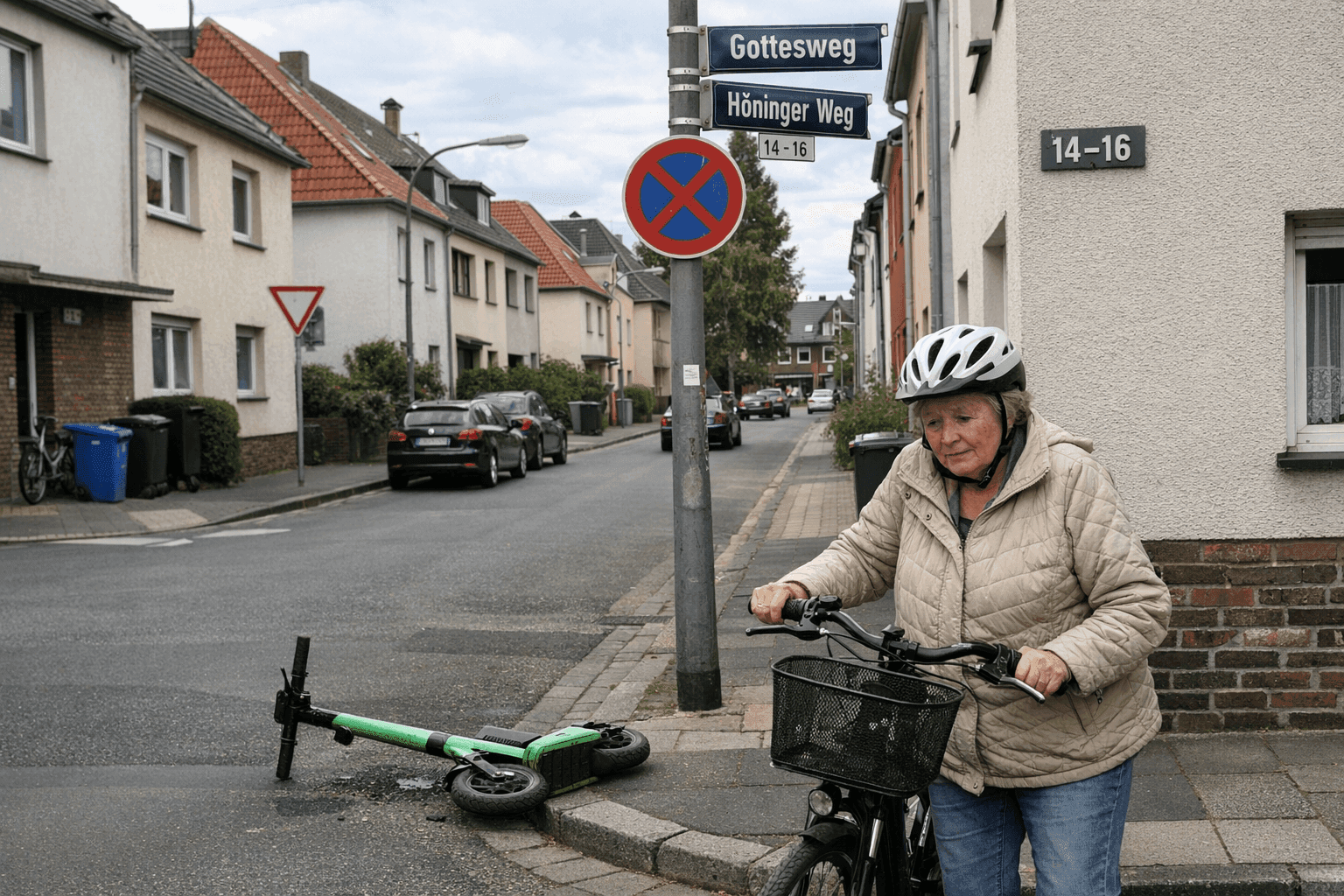 Kurzmitteilung: Köln-Zollstock: Polizei sucht E-Scooter-Fahrerin nach Unfallflucht