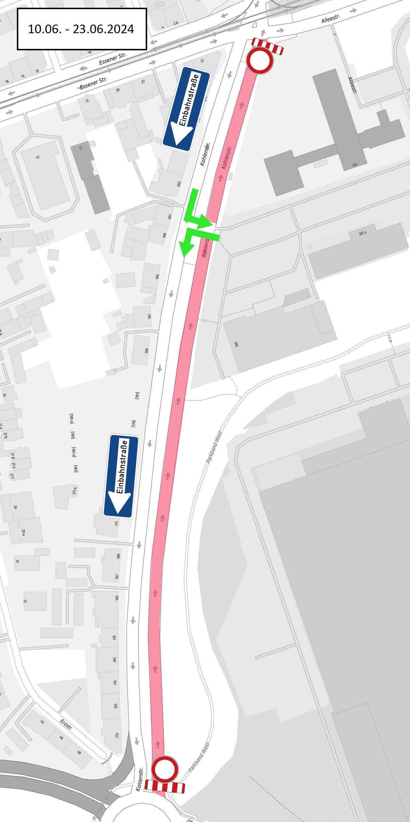 Sanierungsarbeiten in der Kohlenstraße