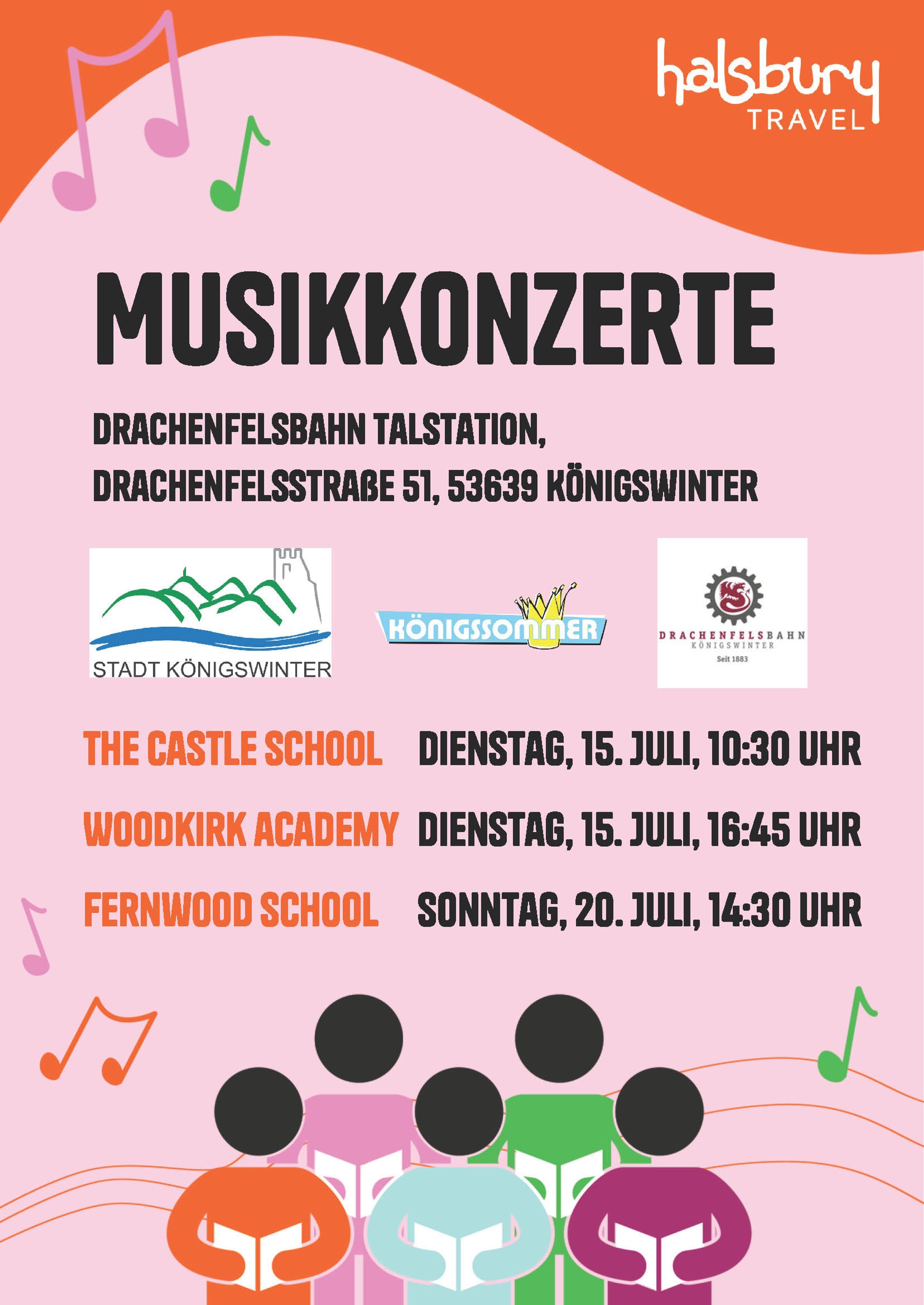 Sommerkonzerte am Drachenfels: Britische Jugendbands live