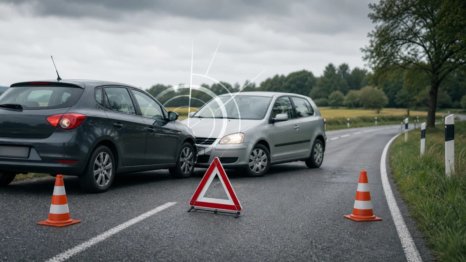 Zwei Leichtverletzte bei Unfall auf der Kapfenberger Straße in Frechen