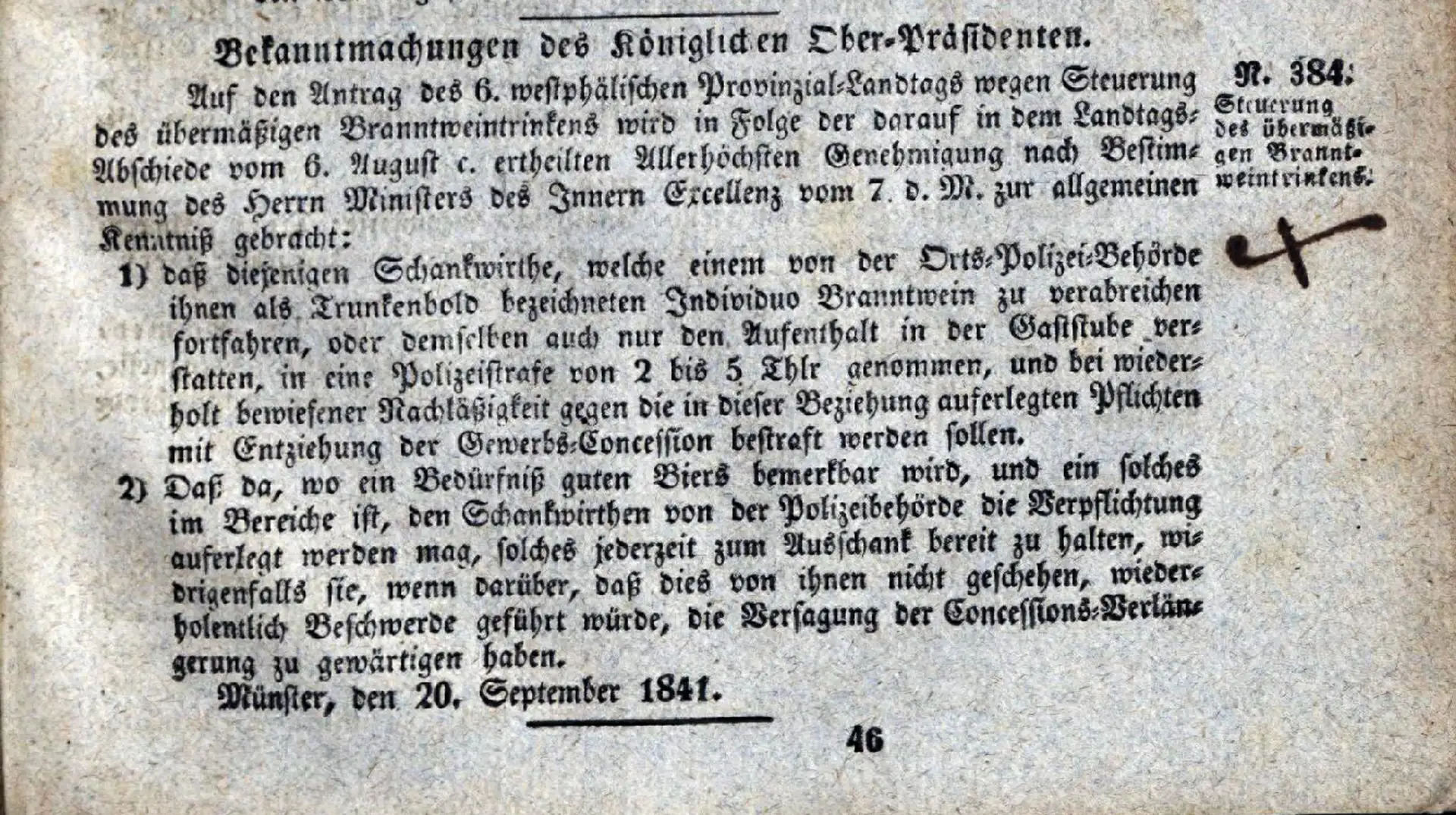 Ein Blick in die Abgründe der Stadtgeschichte: Der Kampf gegen den Branntweintrink