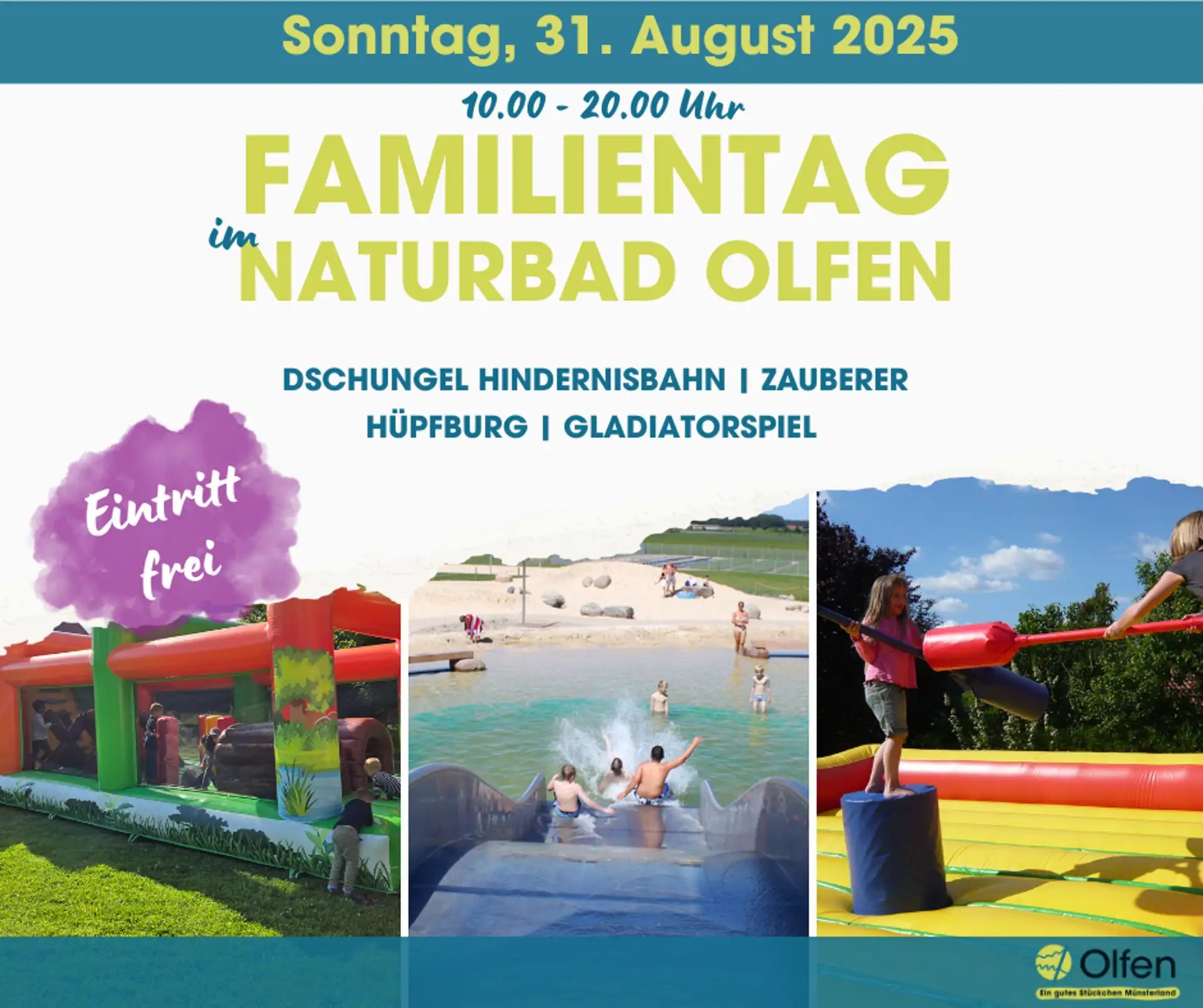 Familientag im Naturbad Olfen – Jetzt Termin vormerken!