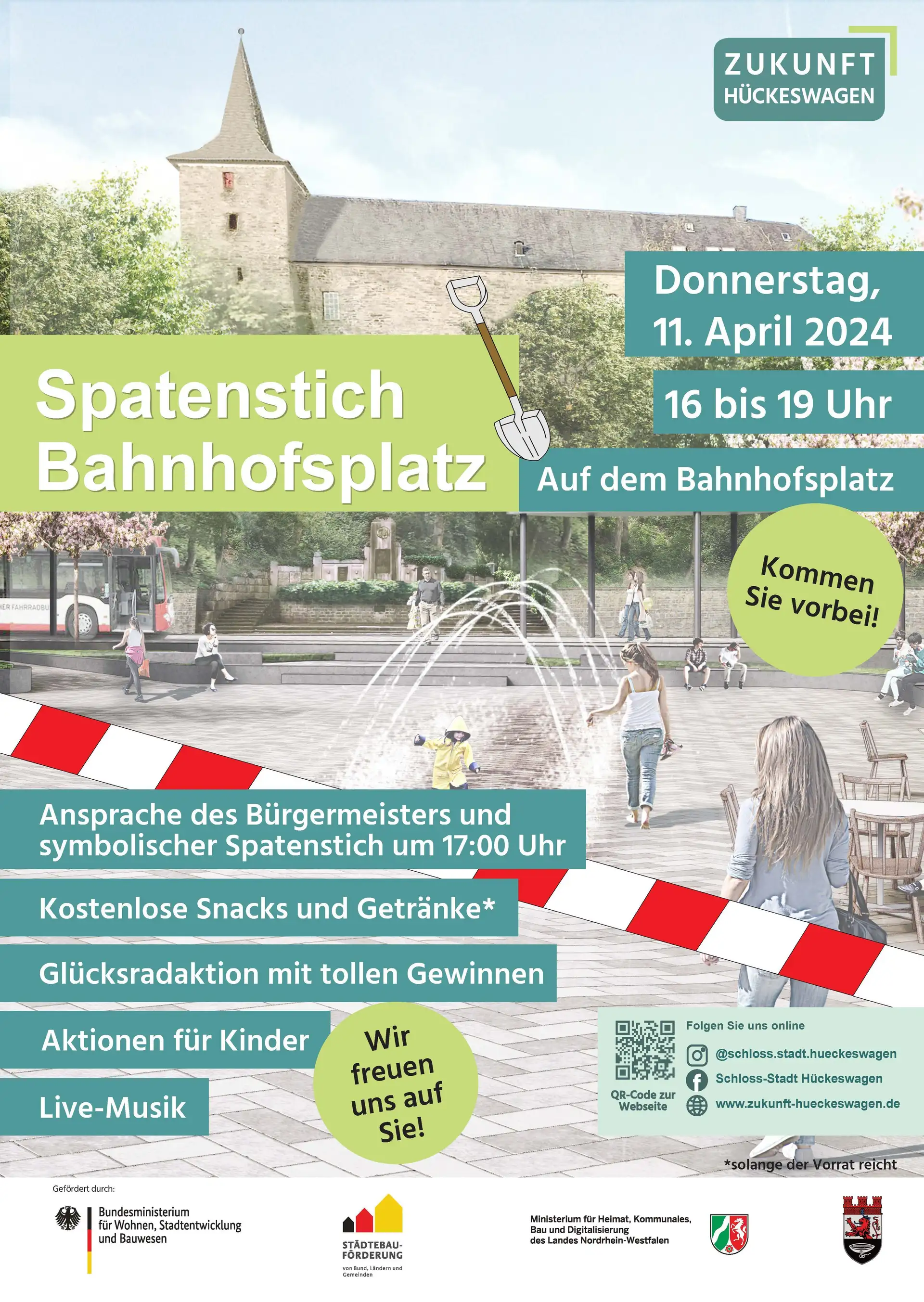 Großer Bahnhof in Hückeswagen: Startschuss für Bahnhofplatz-Umbau