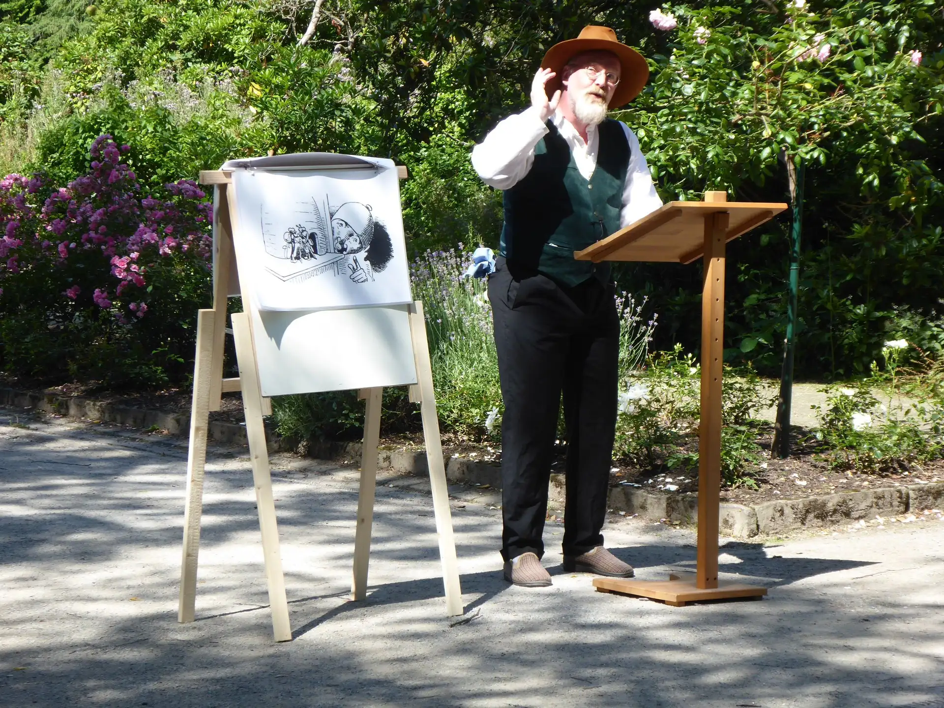 Humorvoller Parkspaziergang mit Wilhelm Busch in Dorsten