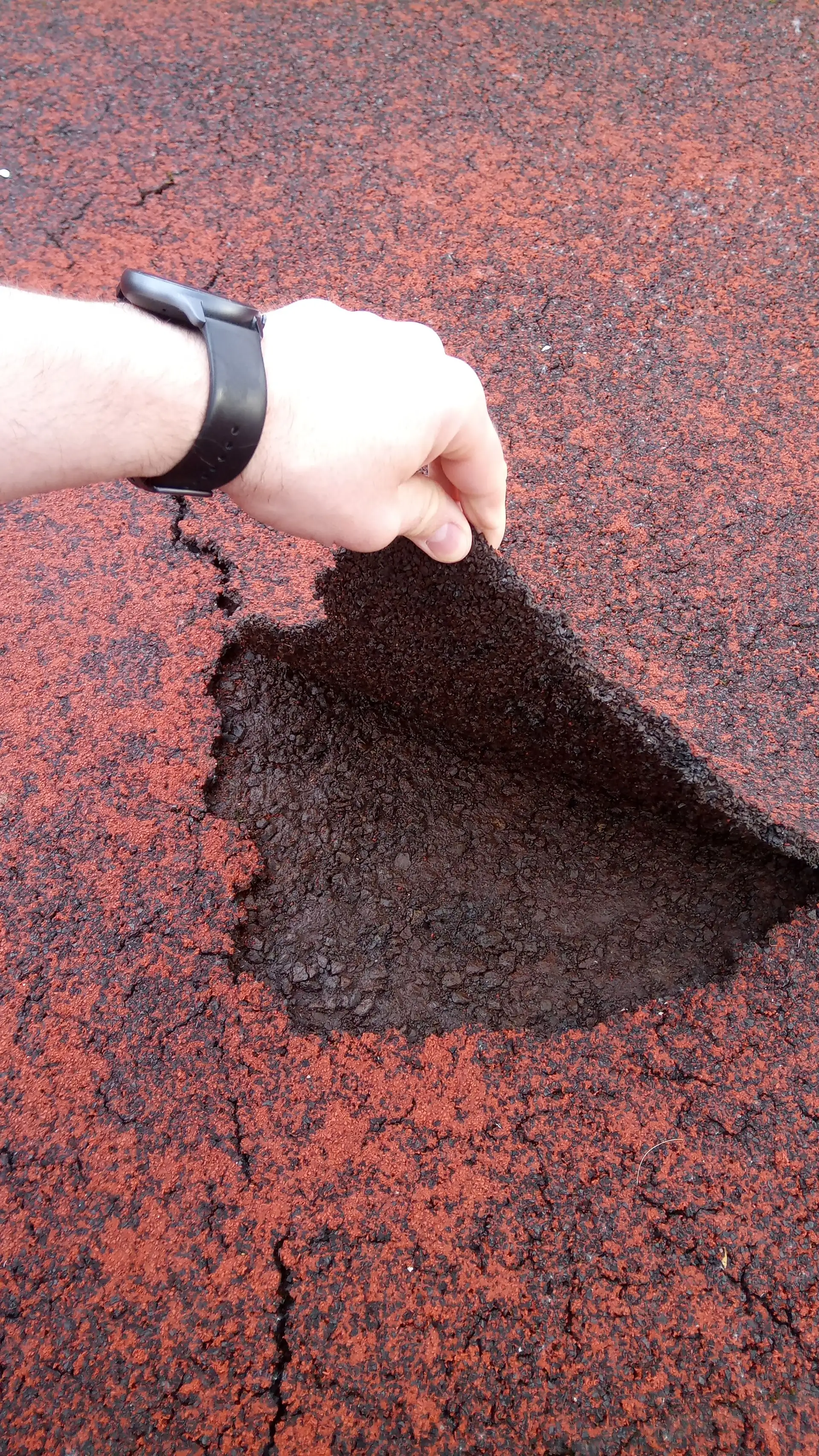 Sperrung des Tartanplatzes in Vlotho