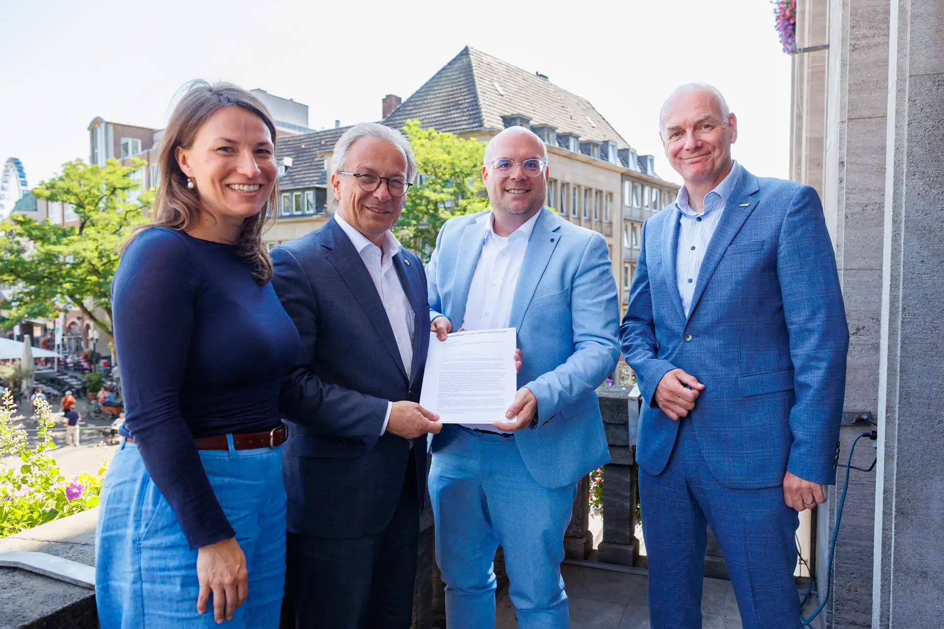 Unterzeichnung der Absichtserklärung zur interkommunalen Zusammenarbeit von Neuss und Kaarst