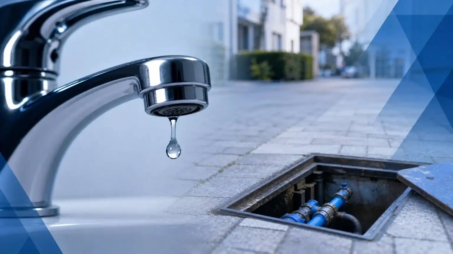 Wasserrohrbruch überschwemmt Dortmunder Straße