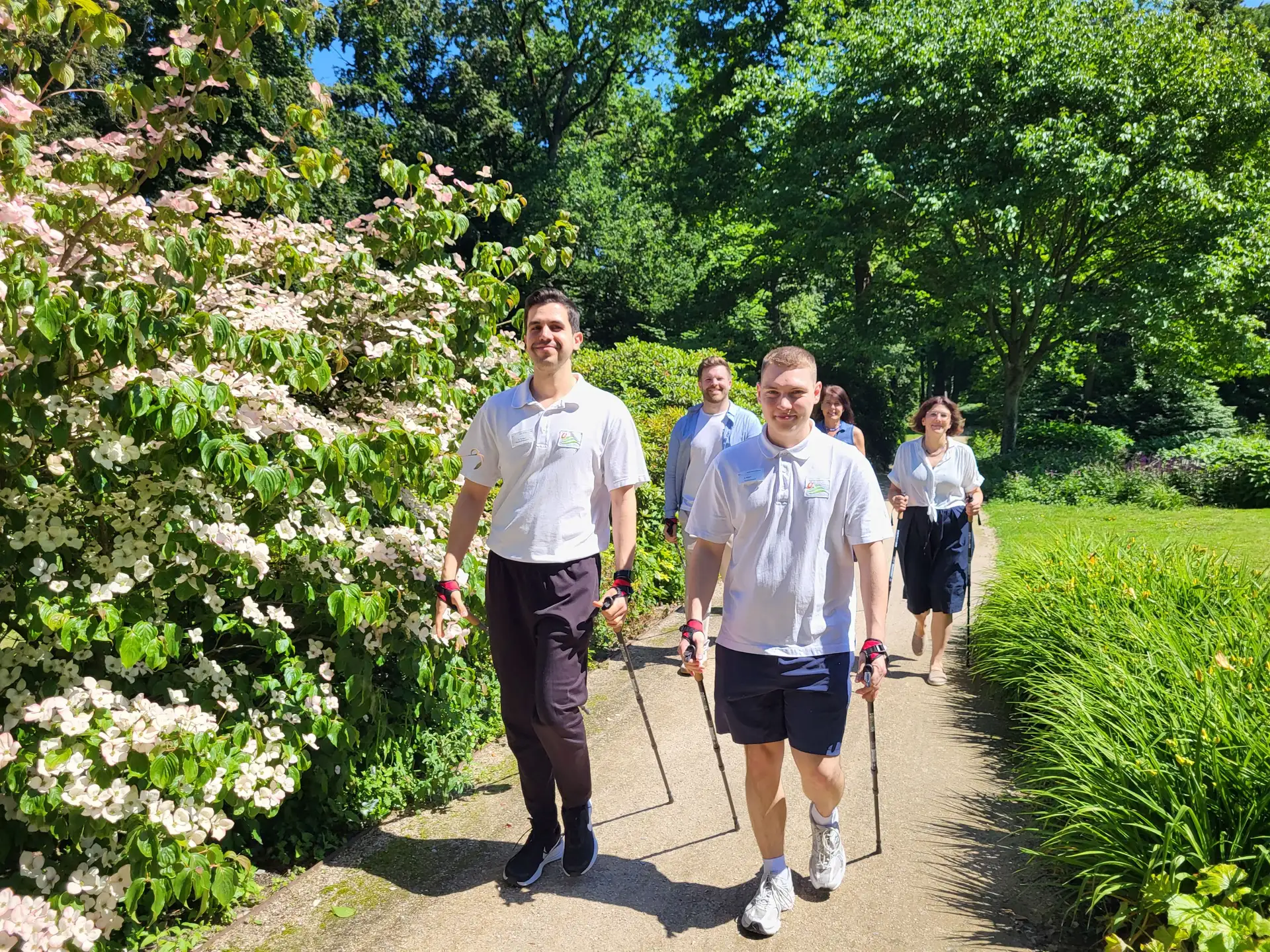 Walking-Kurs in der Gartenschau Bad Lippspringe