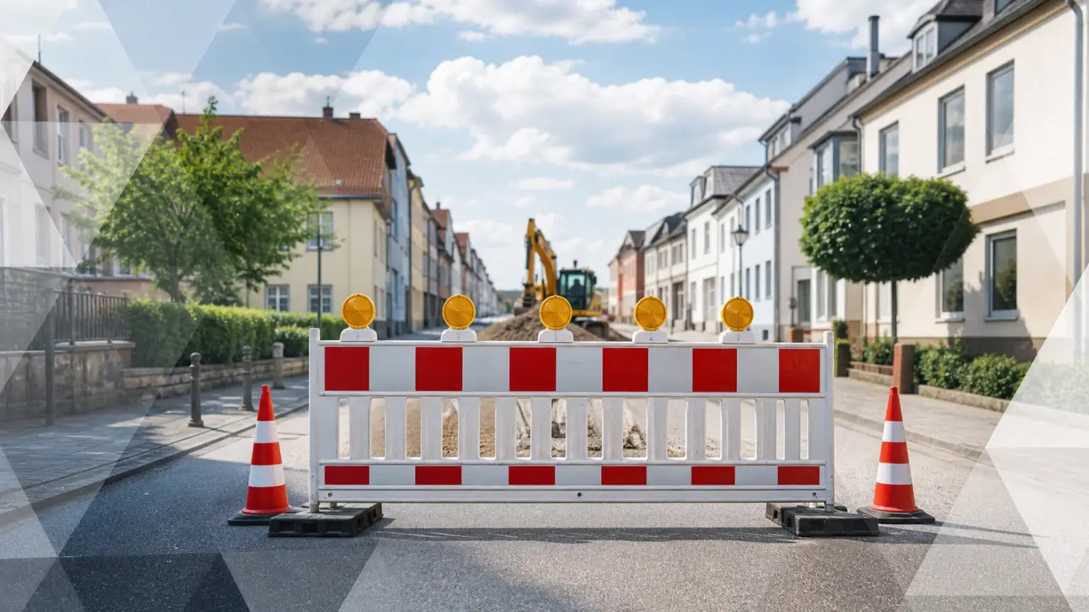 Fuß- und Radweg an der Alten Fahrt gesperrt