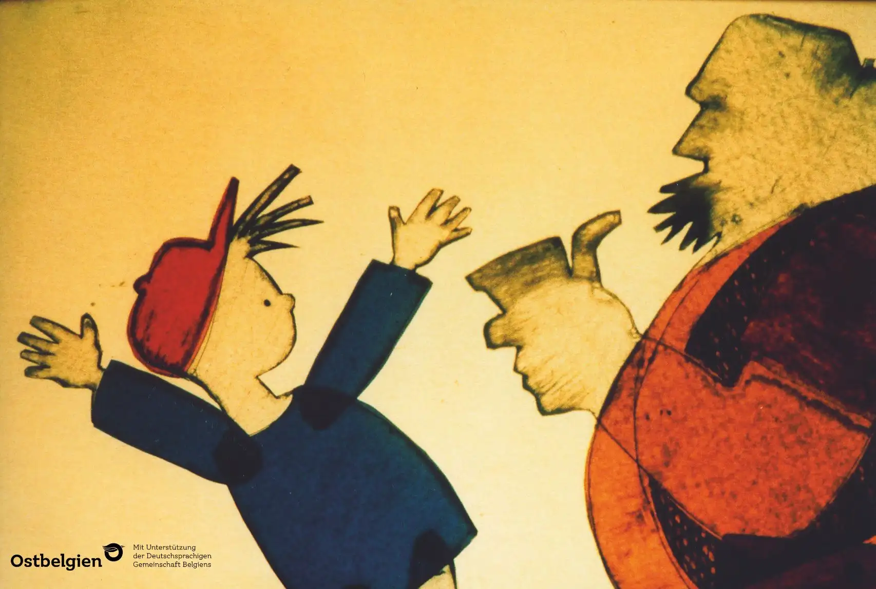 Das Bild zeigt eine Theatermotiv-Inszenierung zu „Peter und der Wolf“ für Kinder von 7 bis 10 Jahren mit dem Figurentheater Fithe.