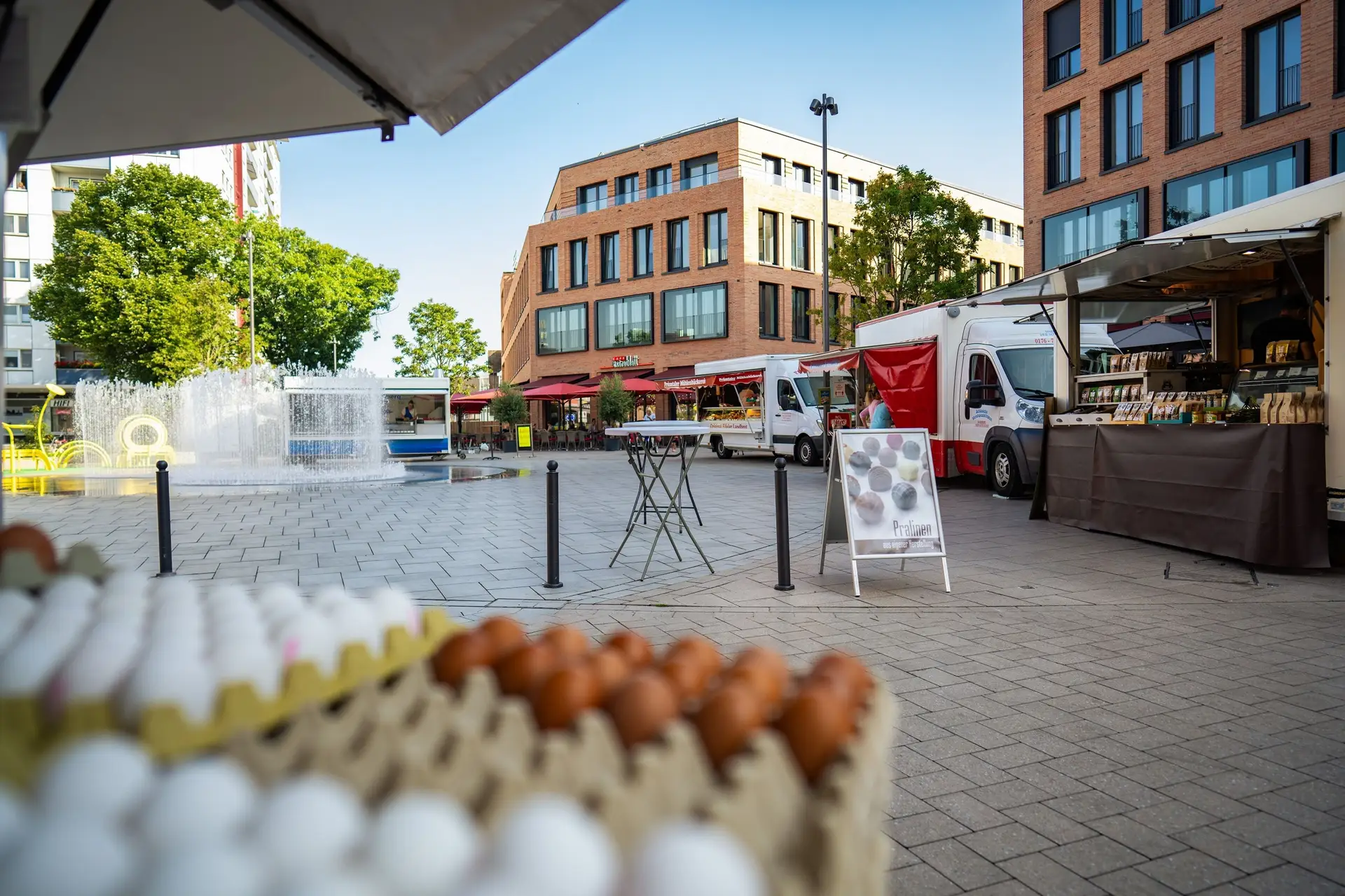 Wochenmarkt kehrt zurück zum Eierplatz