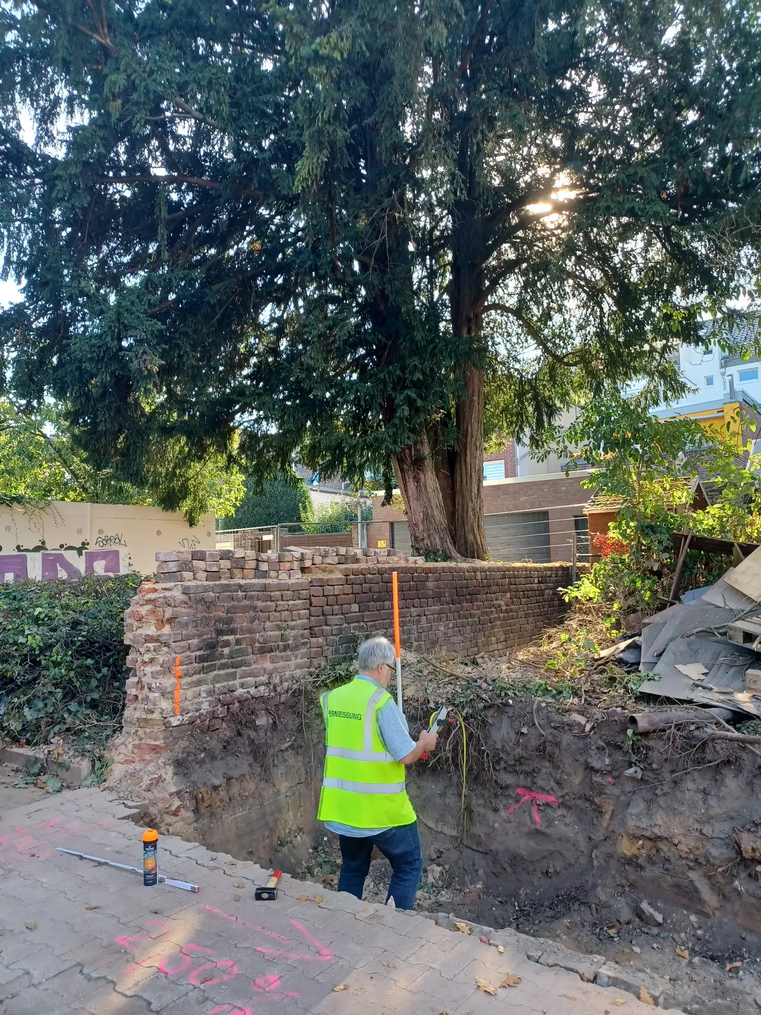Stadt Viersen“. Es wurde während einer Vermessung aufgenommen.