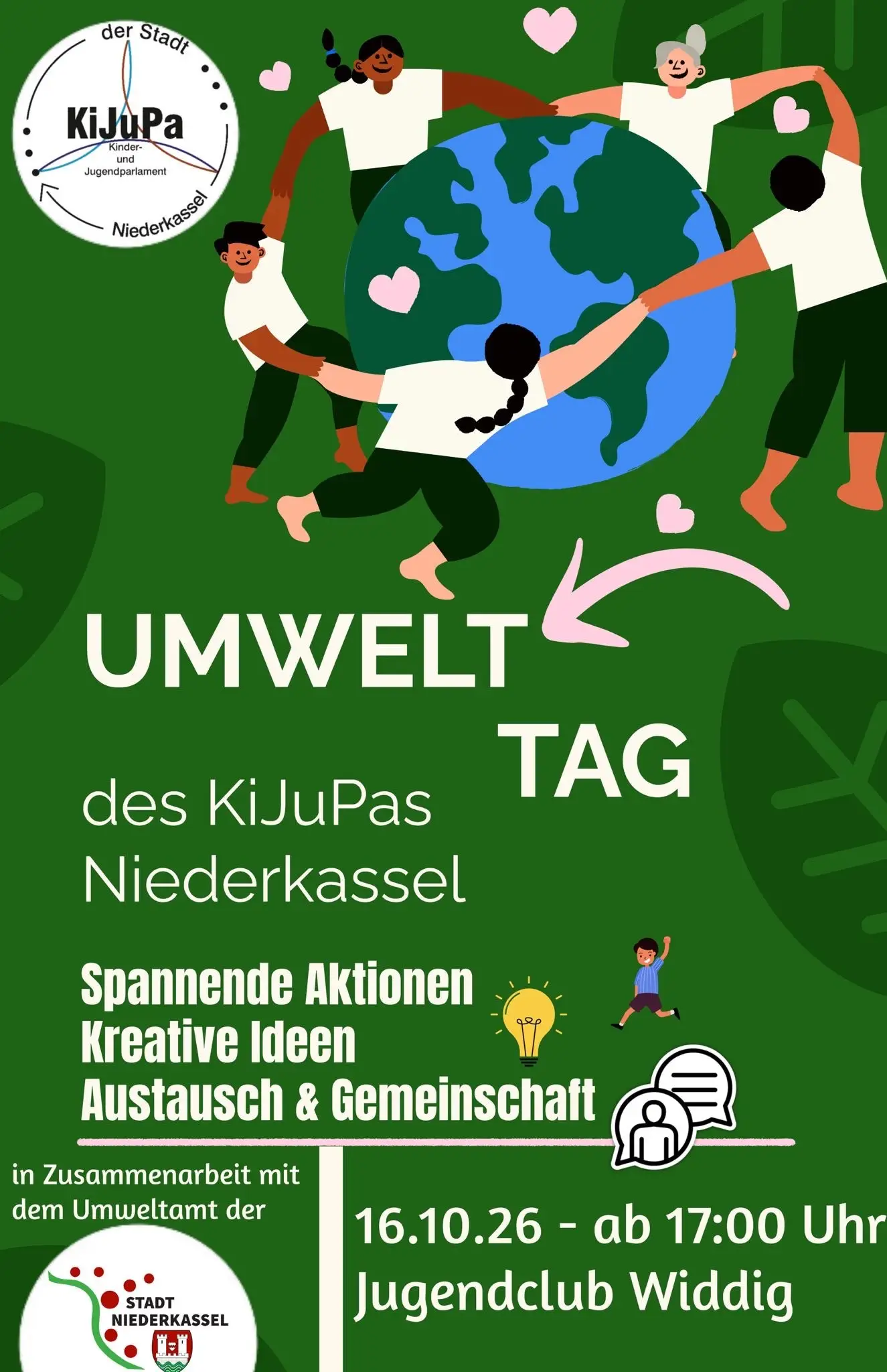 KiJuPa Niederkassel lädt zum Umwelttag im Jugendclub Widdig ein