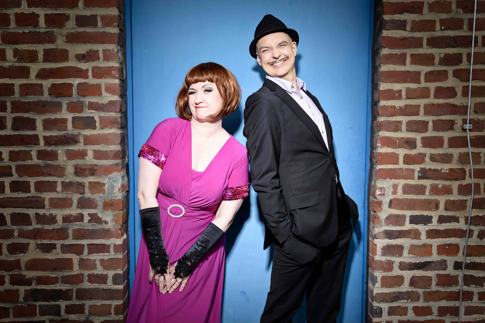 Künstlerduo „Duo Diagonal“ in der Bücherei Wiemelhausen