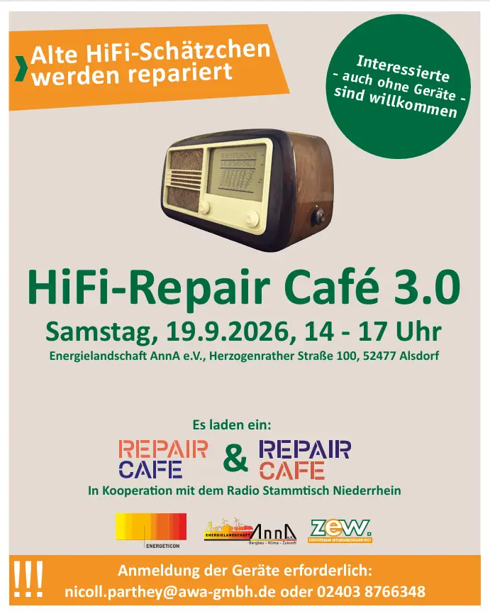 Plattenspieler wieder flott gemacht: Erstes „HiFi-Repair-Café“ startet in Alsdorf
